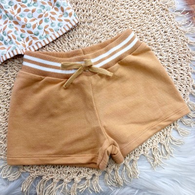 Conj. Batinha Maçã Verde e Short - Areia e Verde